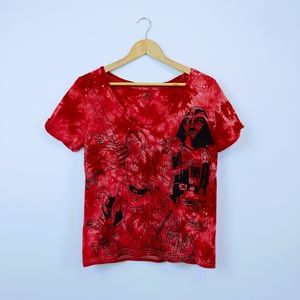 DISNEY | Star Wars Red Tie Dye XS T Shirt